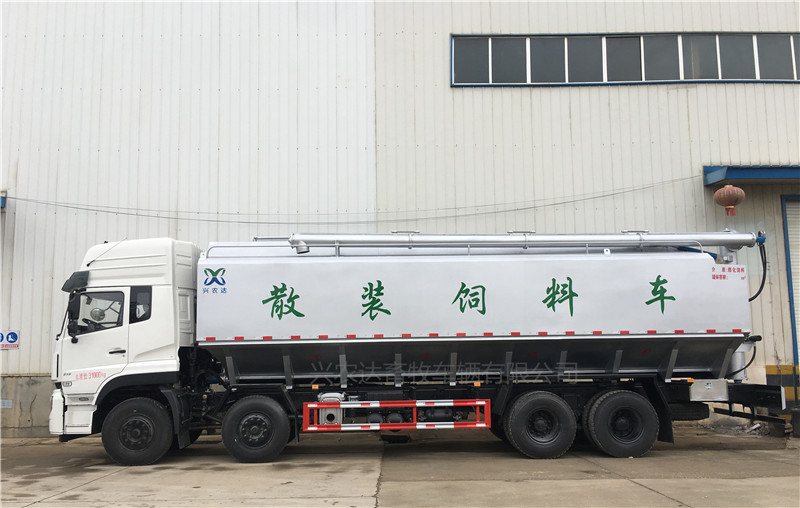 國(guó)五天龍22噸散裝飼料車(chē)